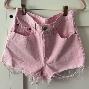 Levi's Pink Denim Cutoff Jean Shorts